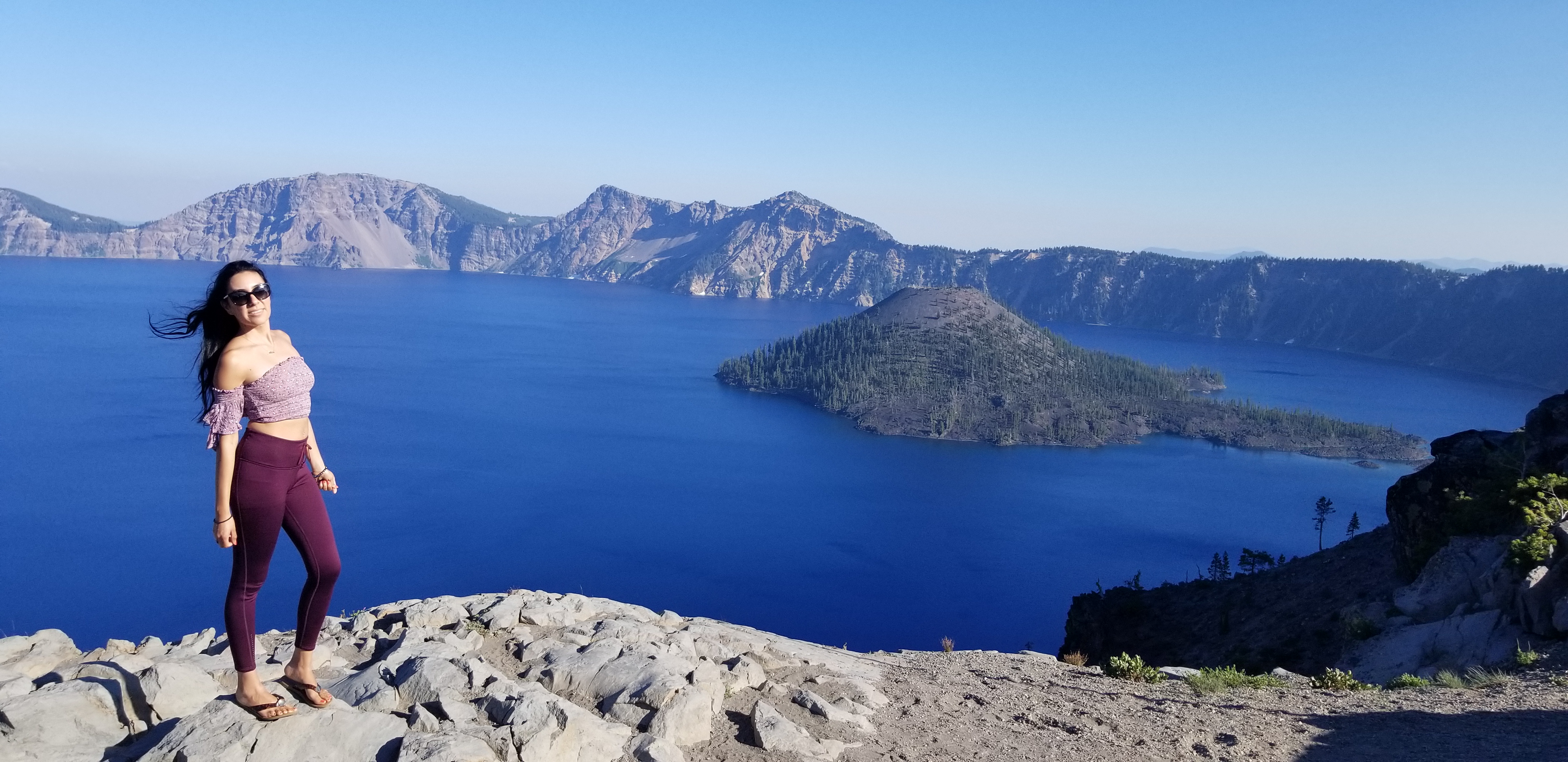 Crater Lake, Oregon. The water really is this blue.