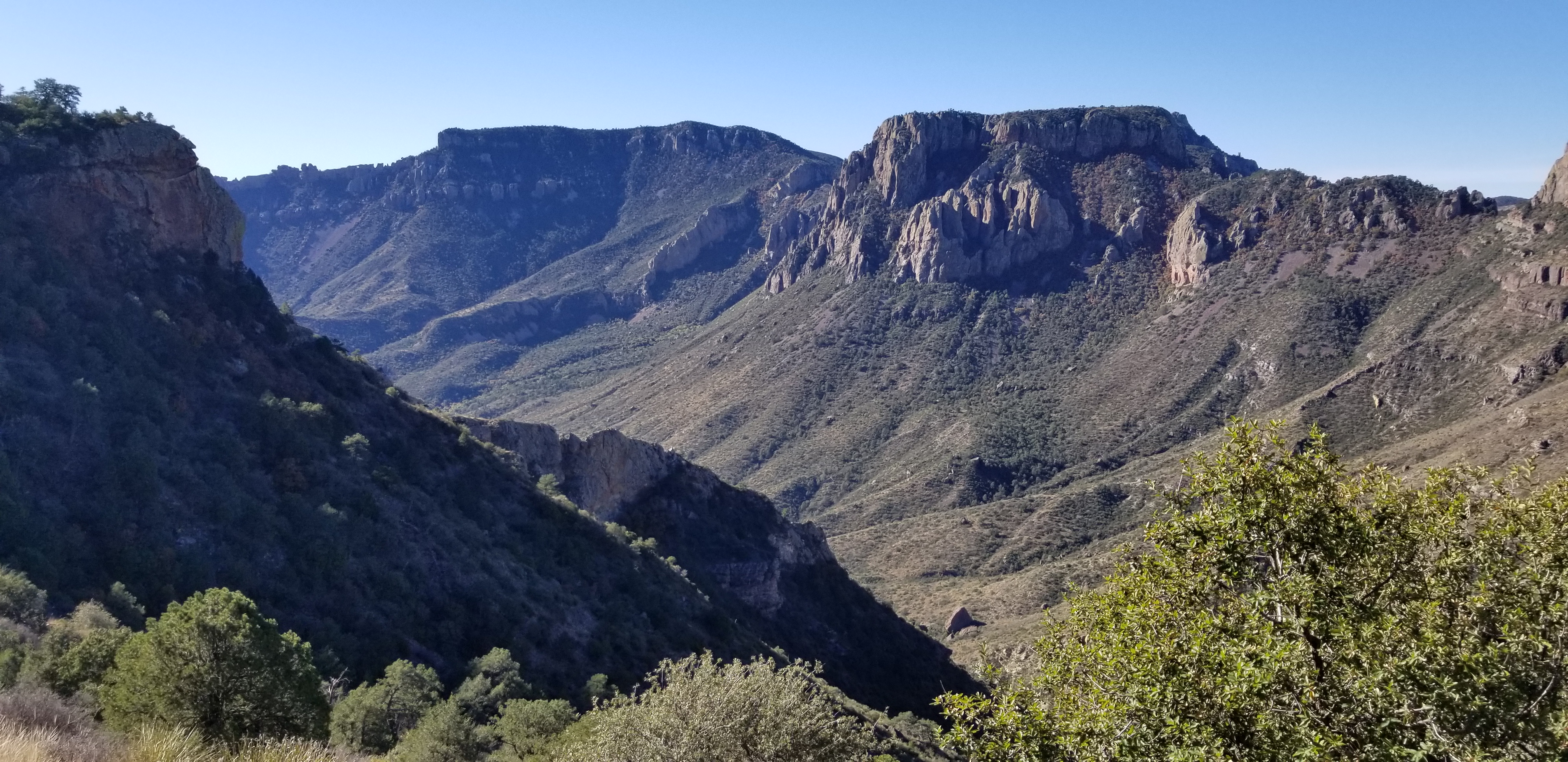 Lost Mine Canyon trail in Big Bend National Park, TX