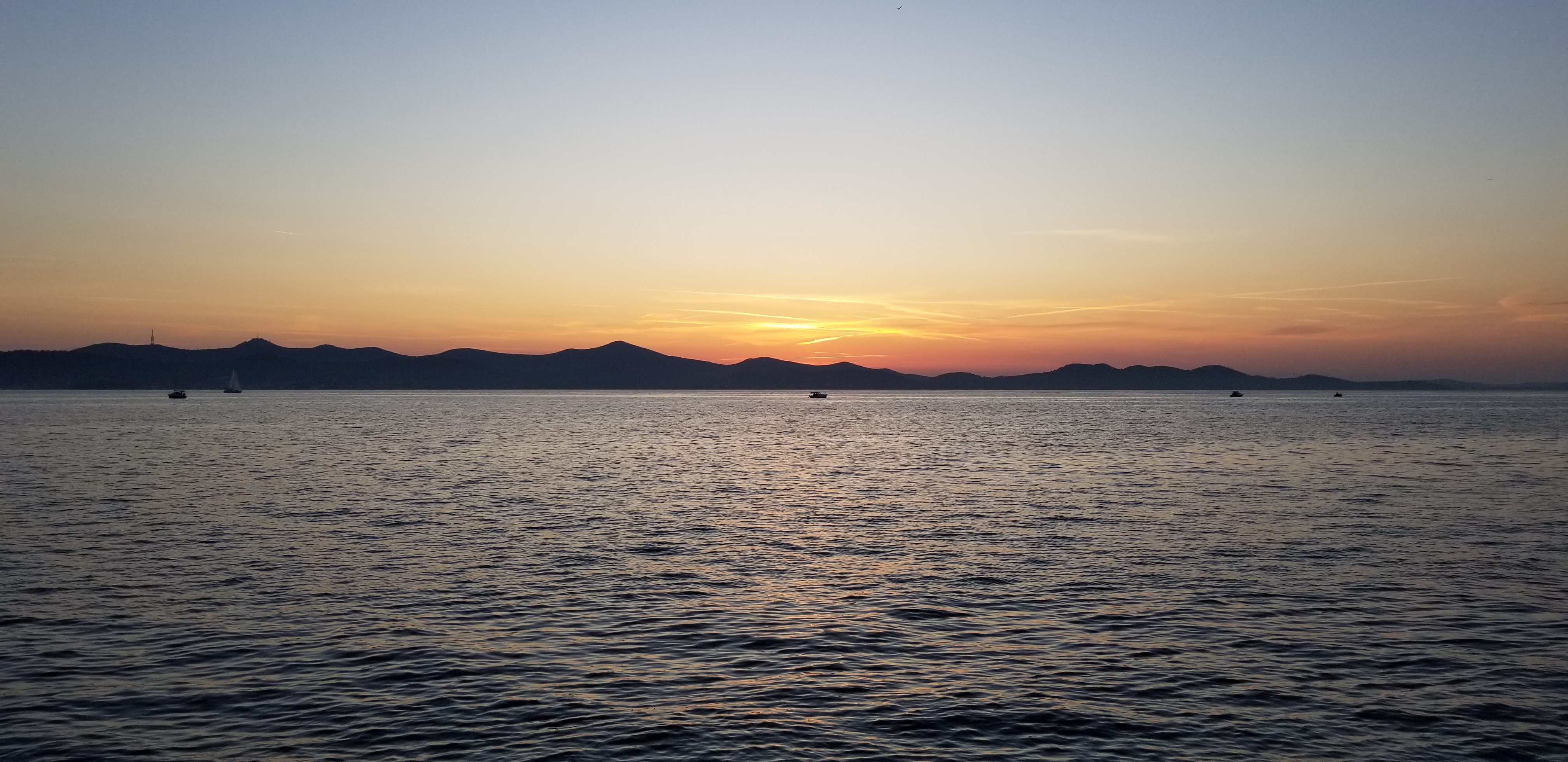 Sunset in Zadar, Croatia