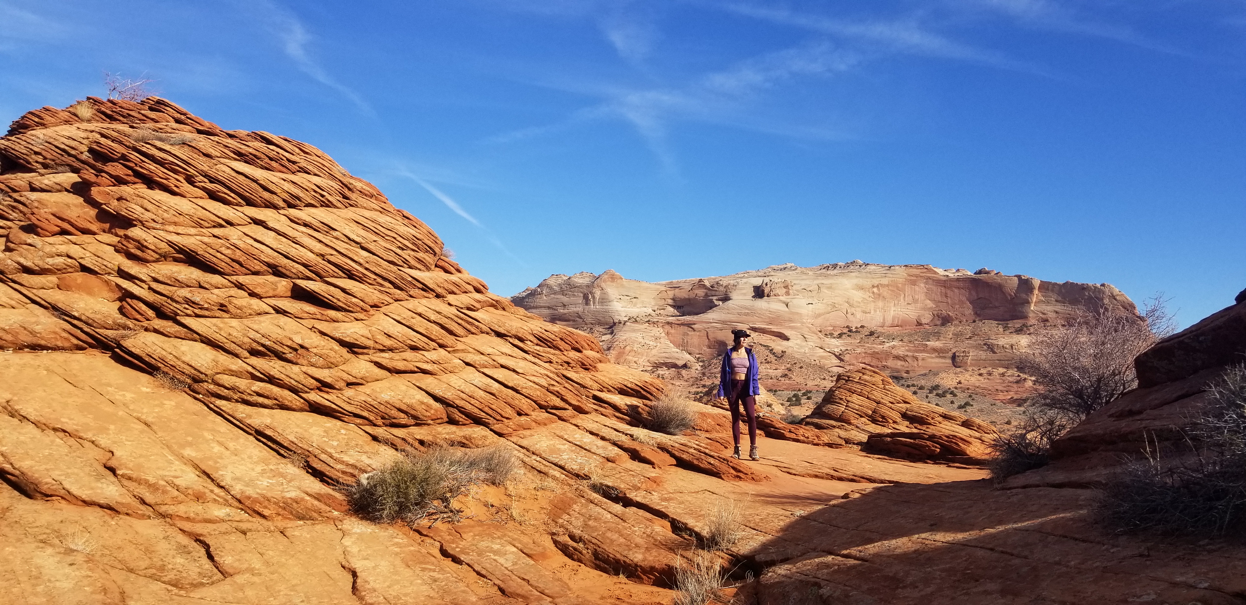 Hiking in North Coyote Buttes. The terrain was very alien and beautiful to us.