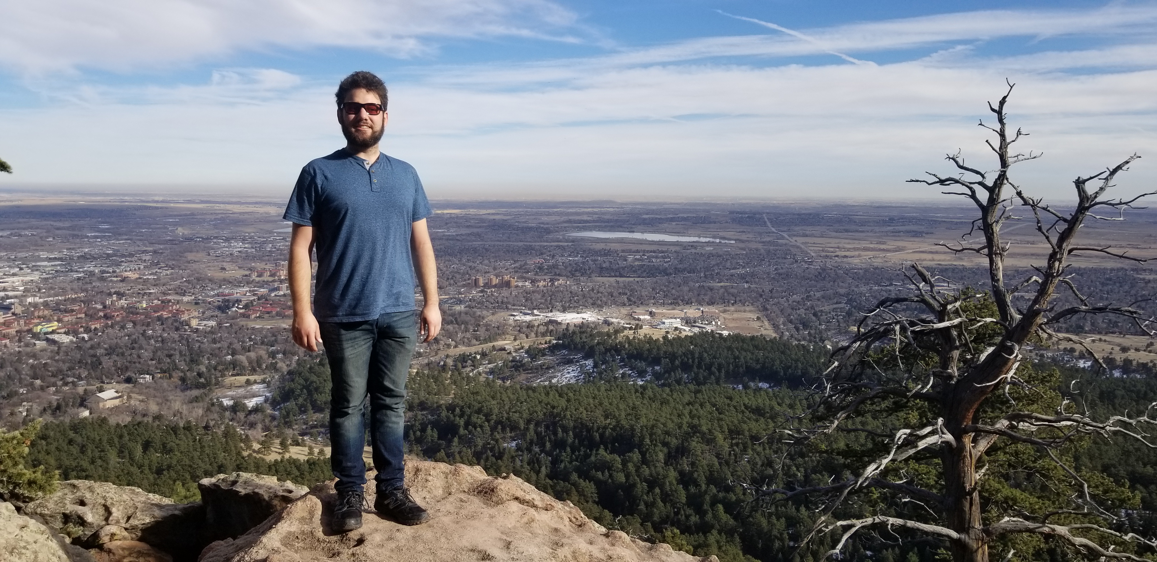 View of Denver from our hike in the Iron Mountains in Colorado