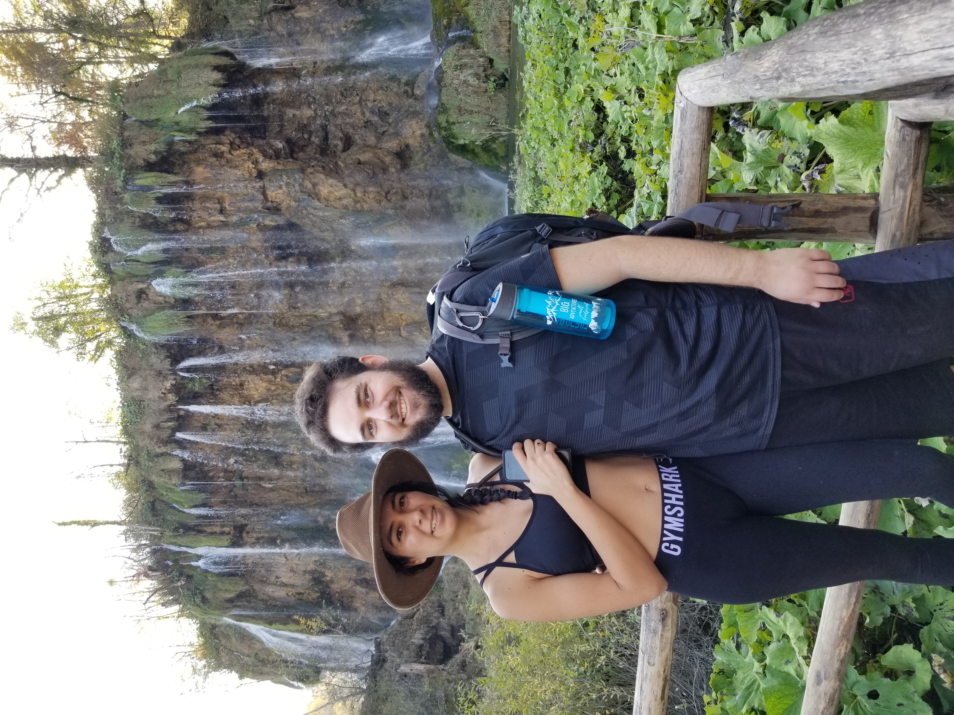 Waterfall in Plitvice Lakes National Park in Croatia