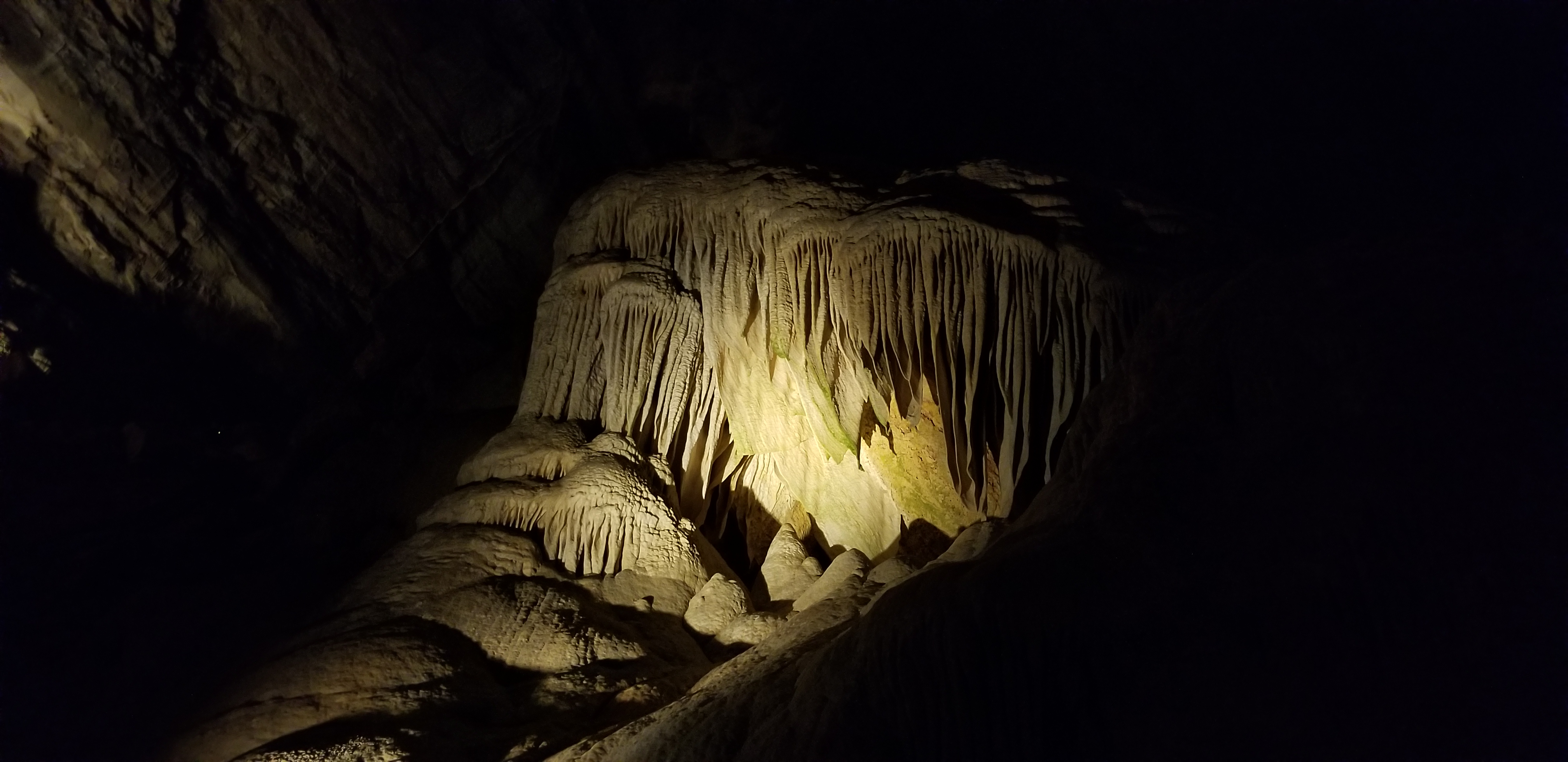 Draperies in Carlsbad Caverns.