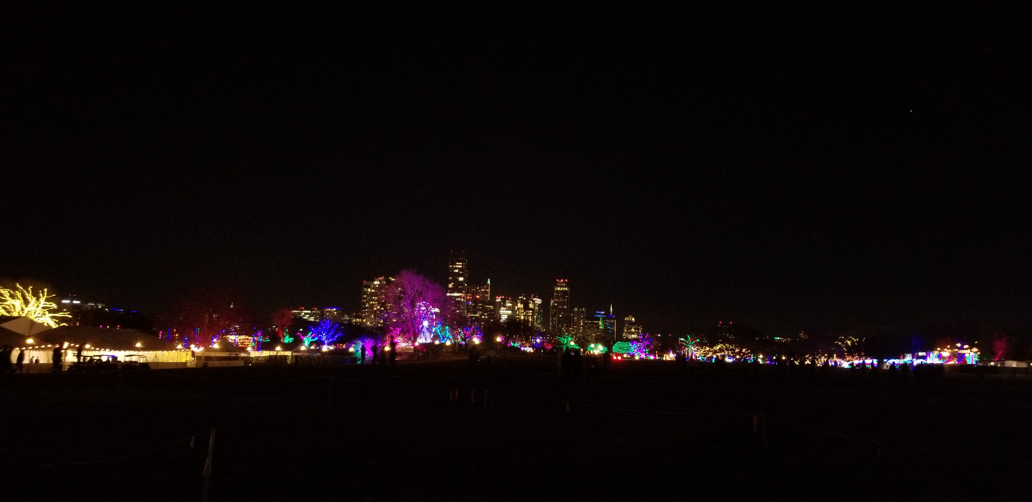 The Austin Trail of Lights in front of Downtown Austin