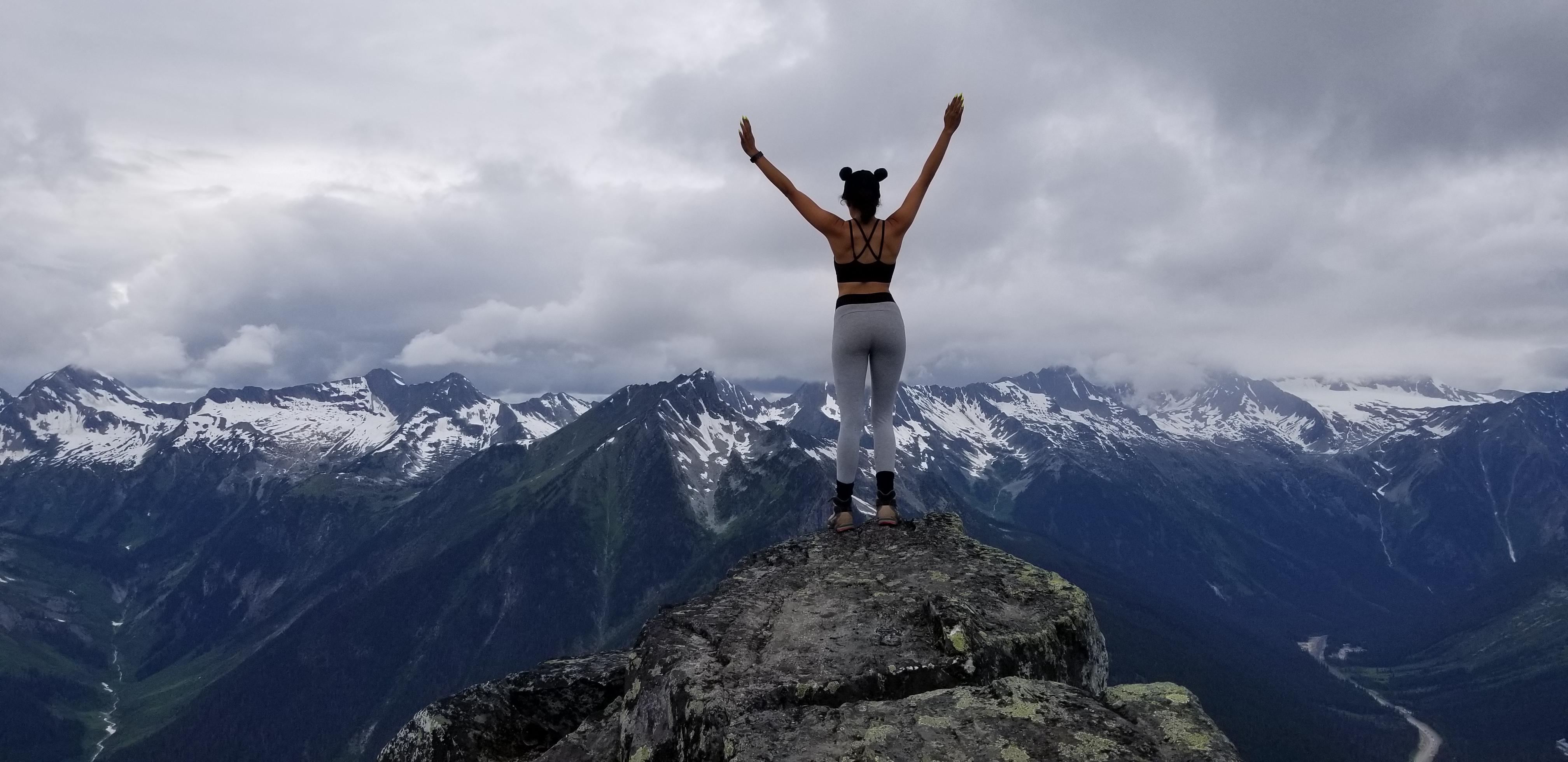 At the top of Abbot Ridge, Glacier NP, Canada