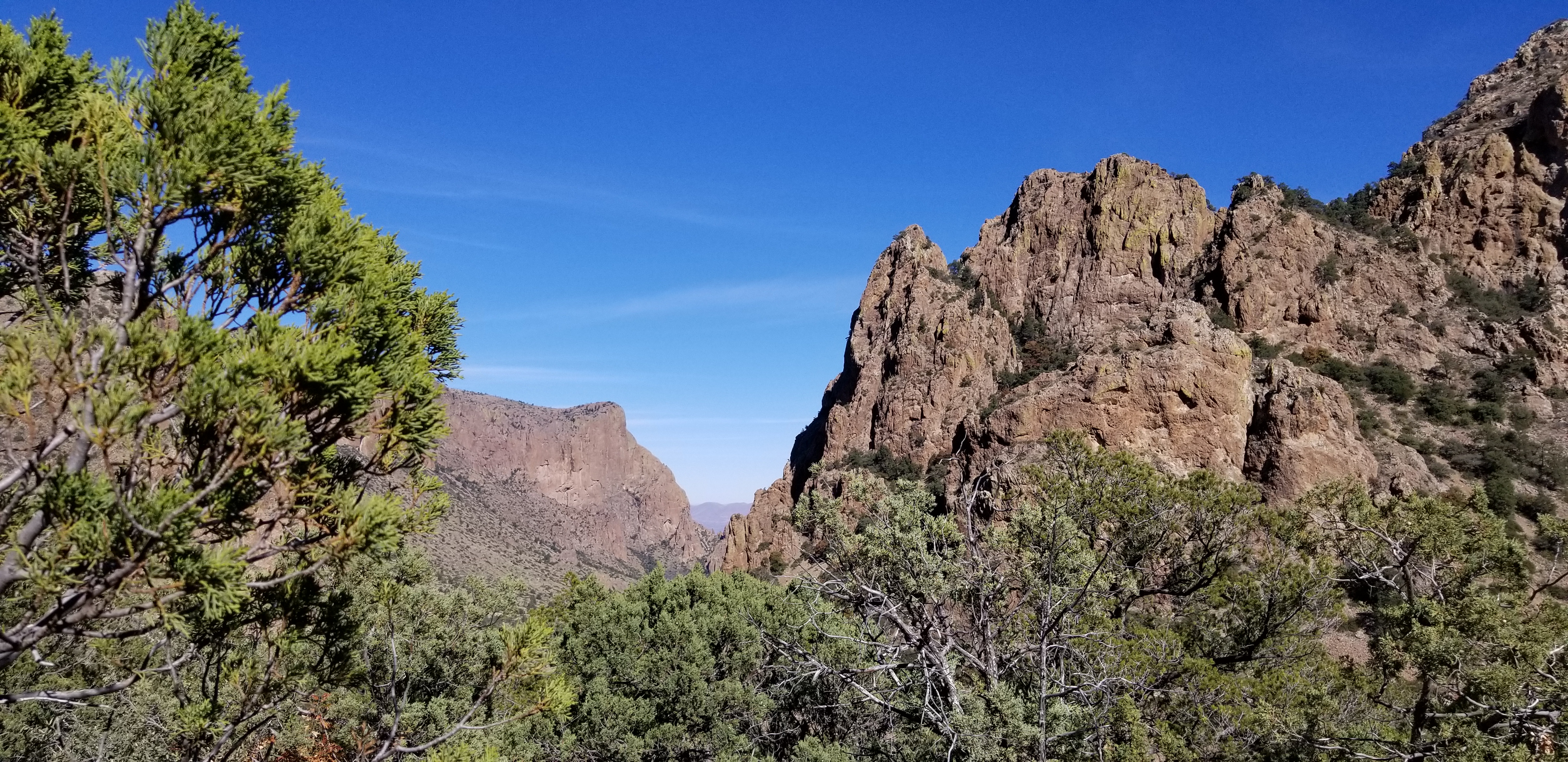 Lost Mine Canyon trail in Big Bend National Park, TX