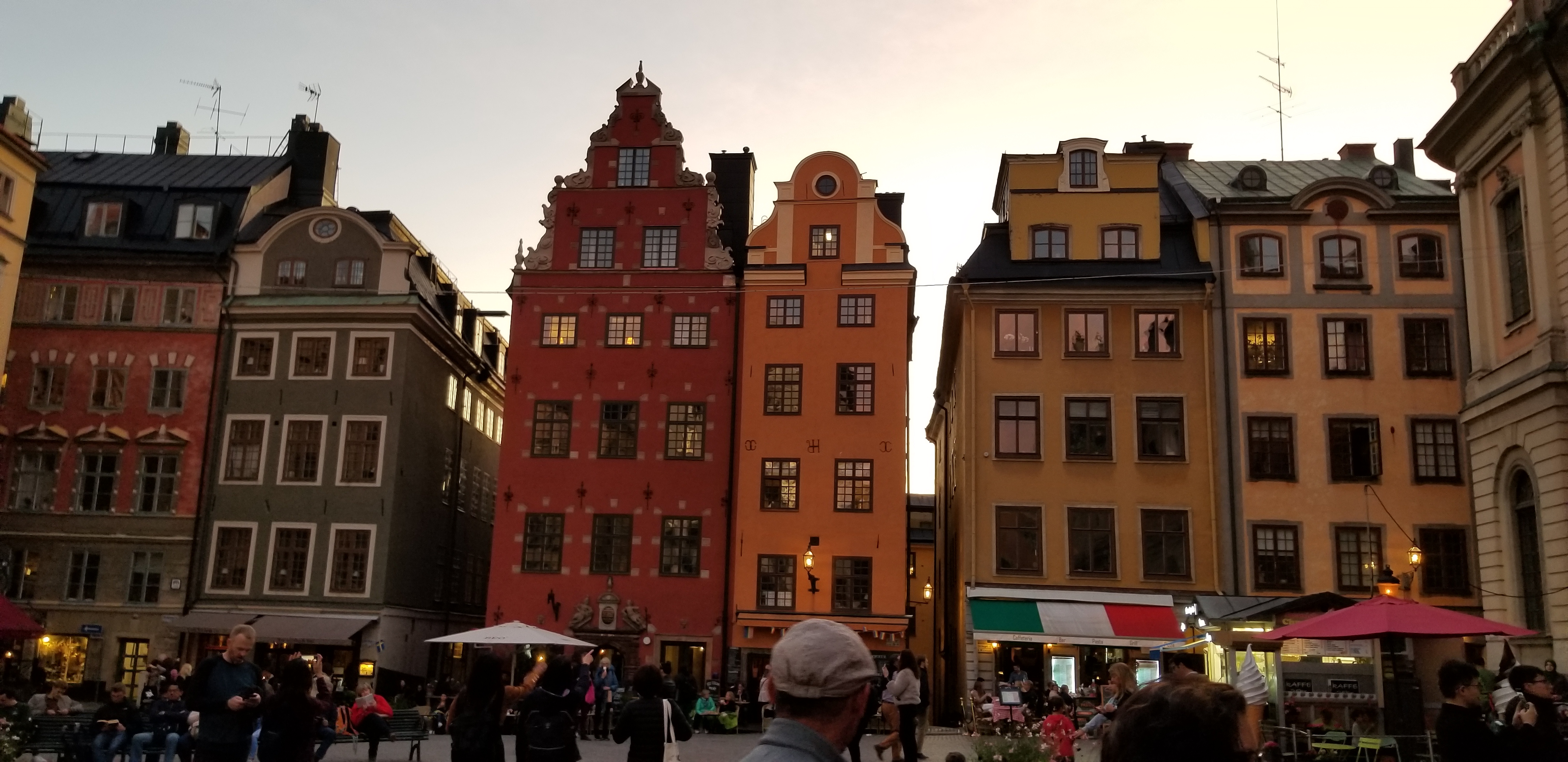 Beautiful buildings in old town Stockholm