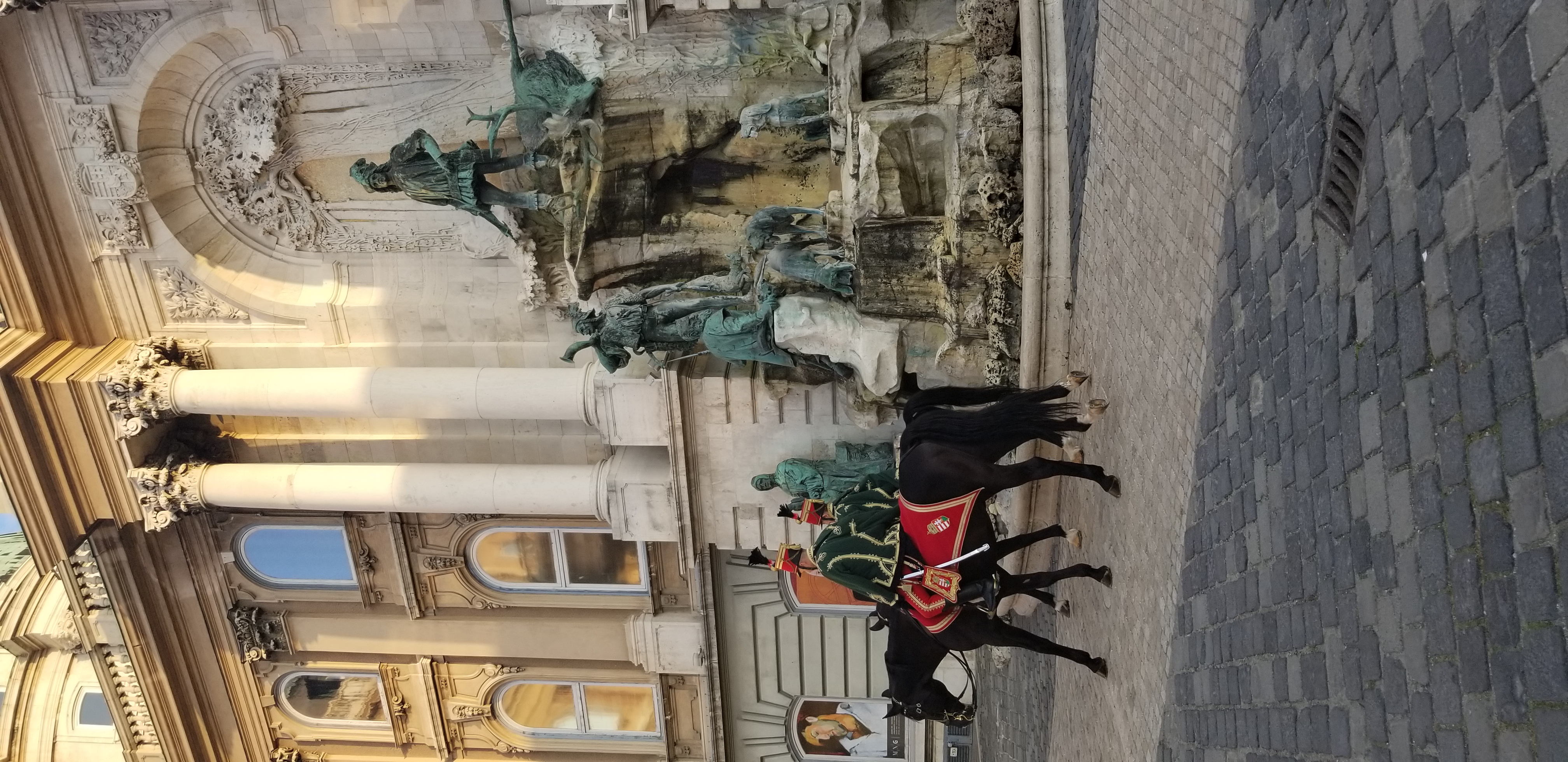 Mounted guards at Buda Castle