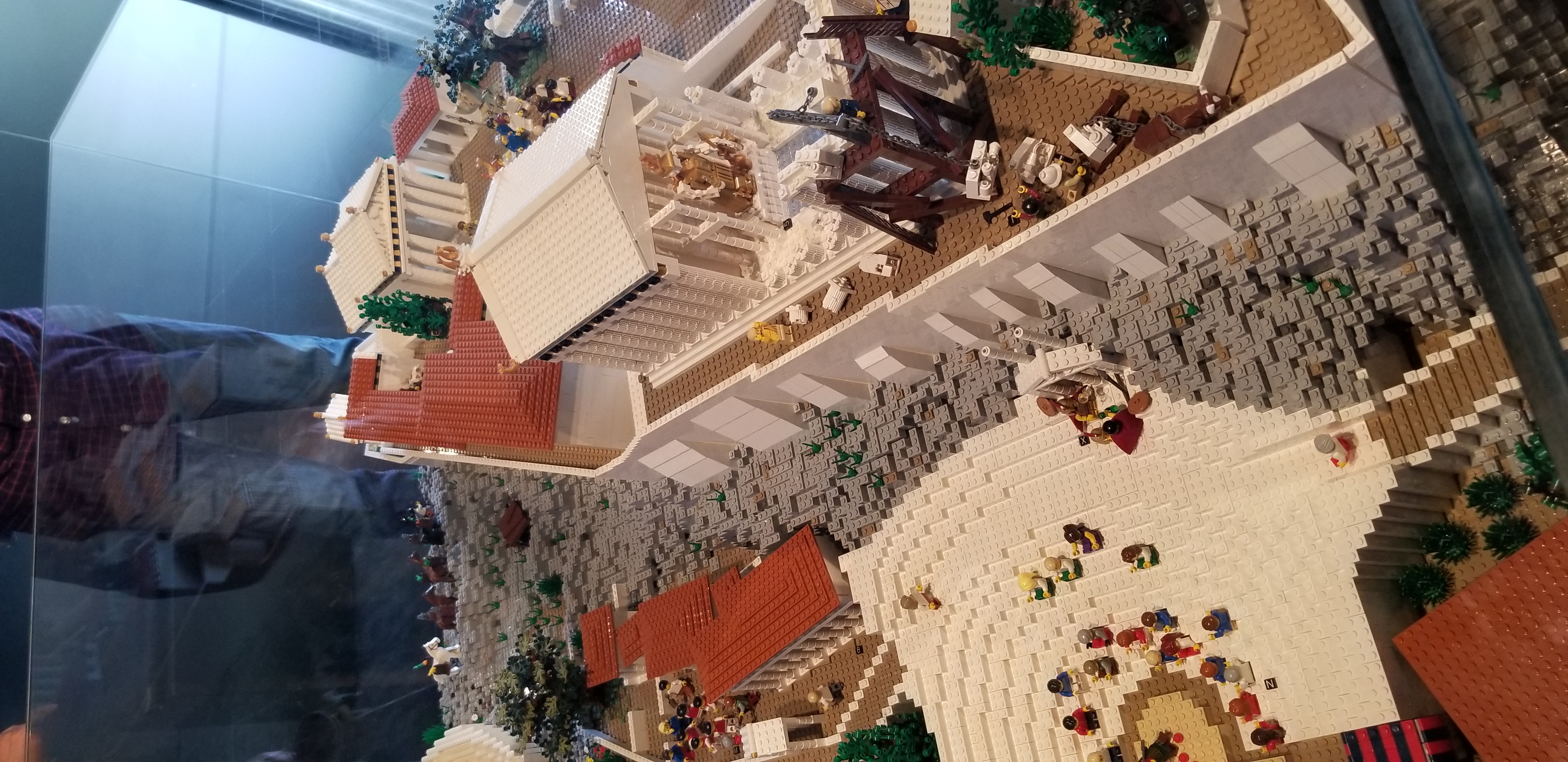 The acropolis made out of legos at the Museum in Athens