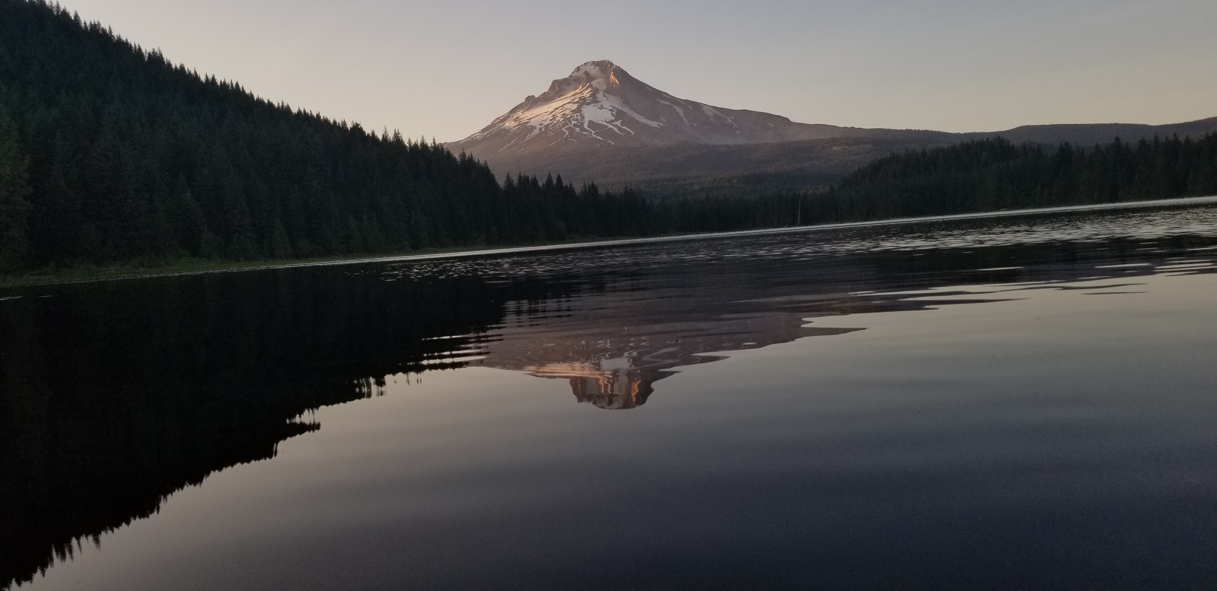 Mount Hood reflected in Trillium Lake, Oregon