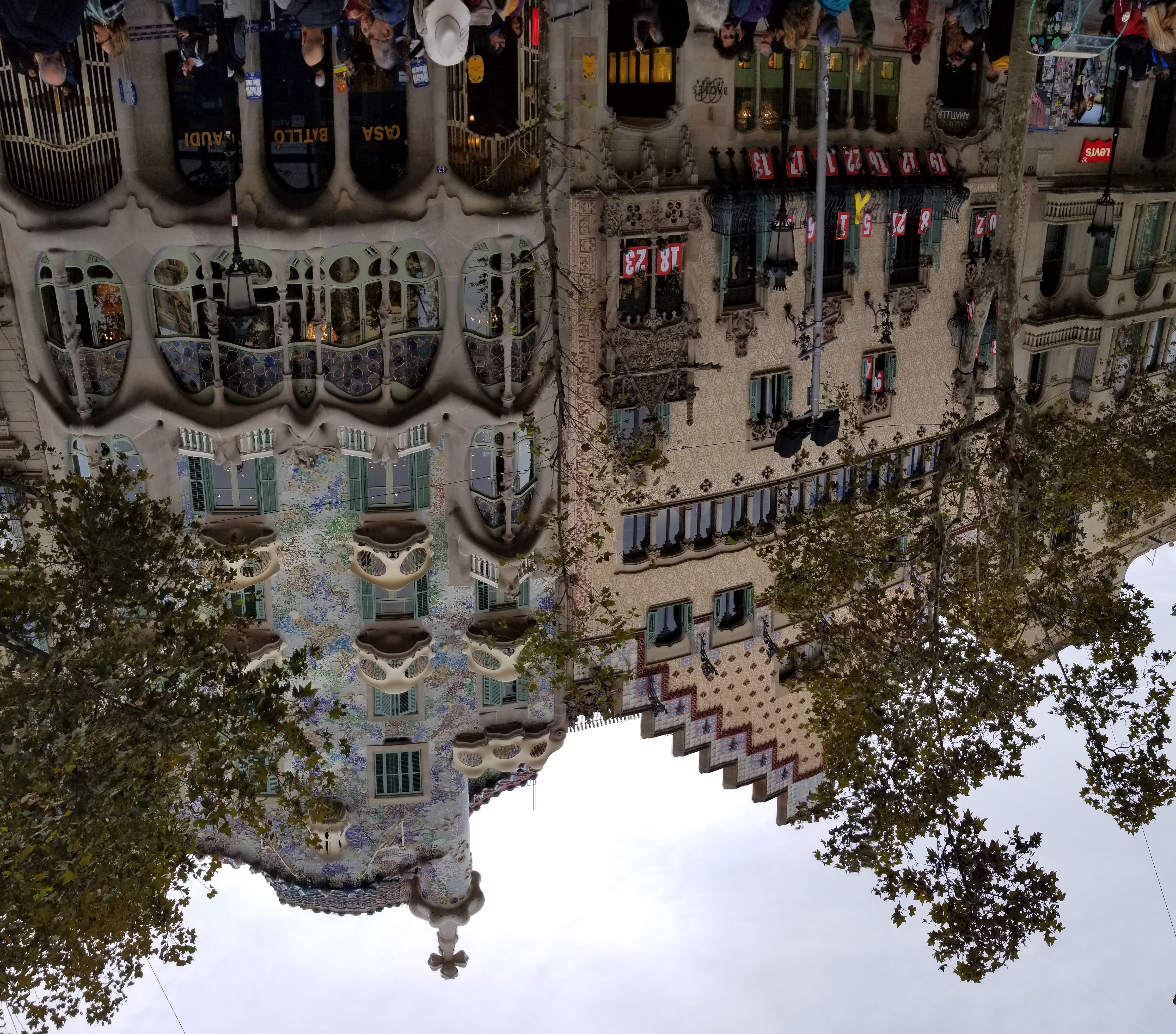 Eccentric houses designed by Gaudi in Barcelona