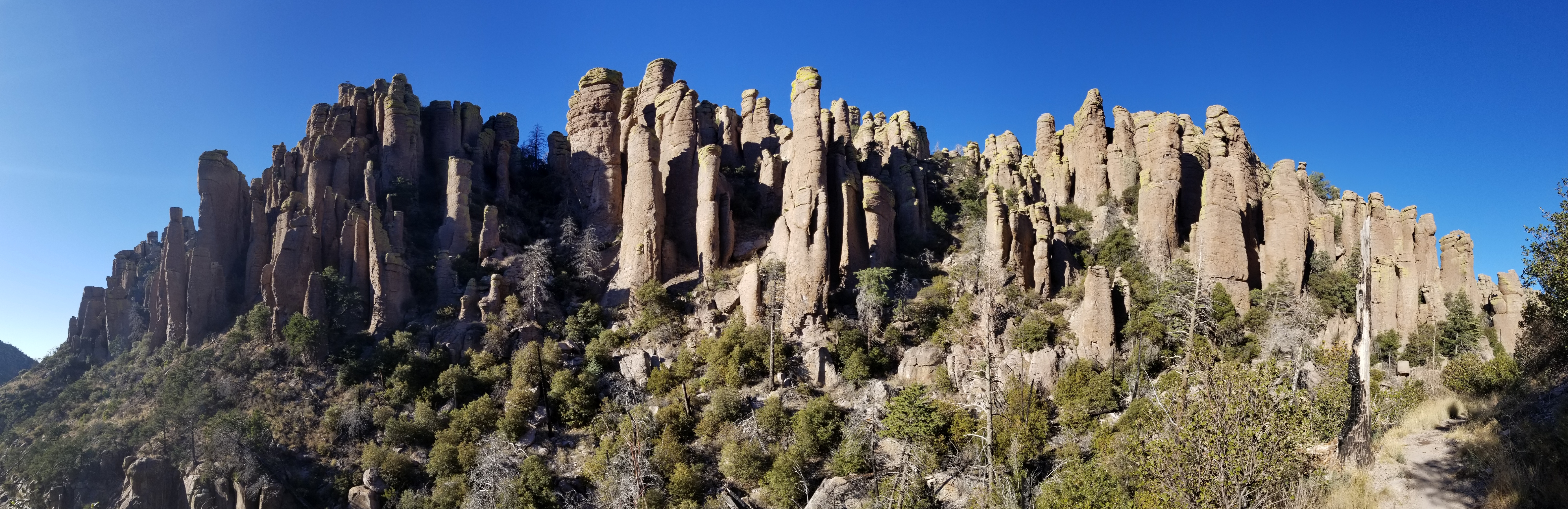 Beautiful rock formations in  Chiricahua National Monument, Arizona