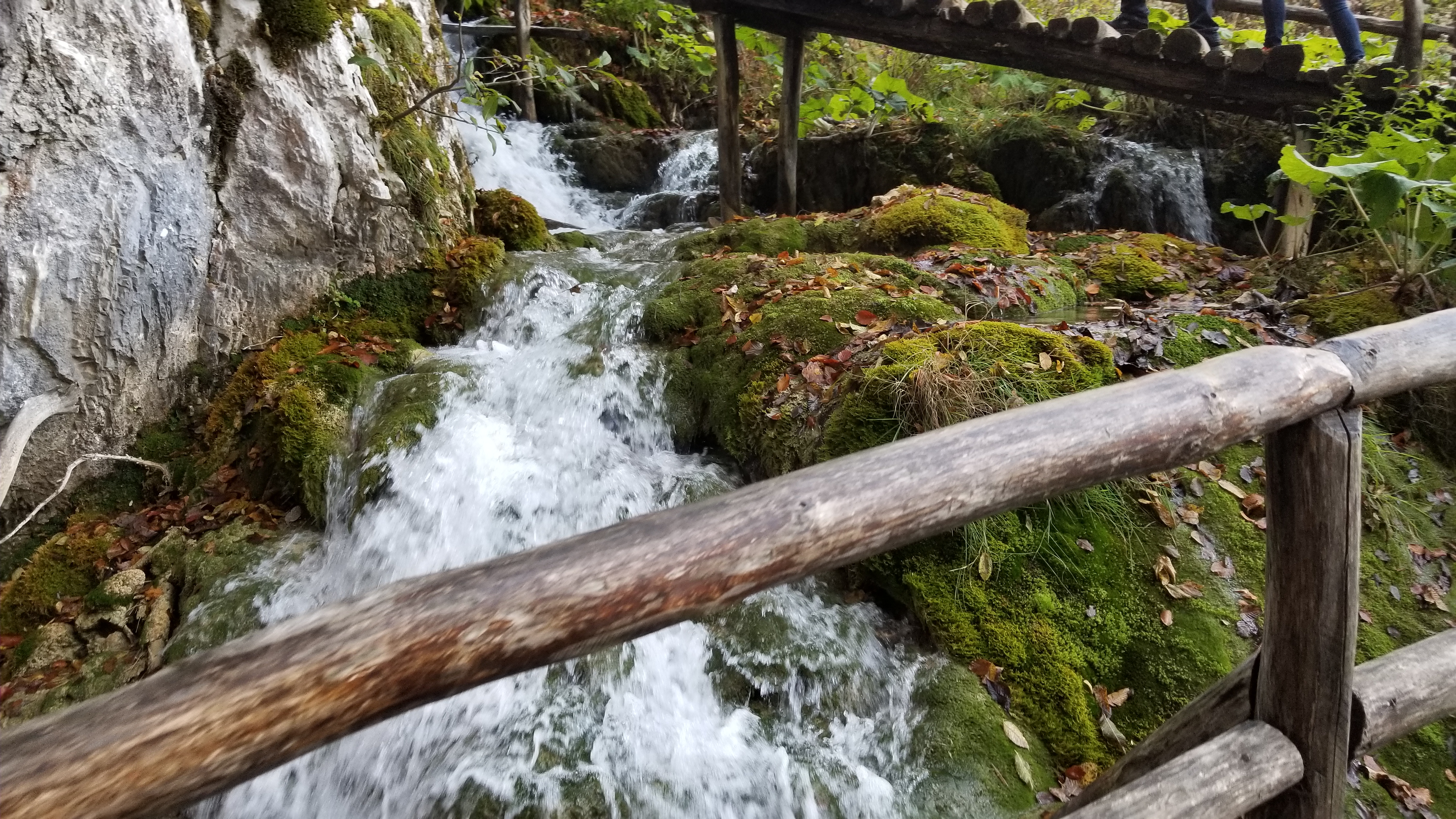 Waterfall in Plitvice Lakes National Park in Croatia