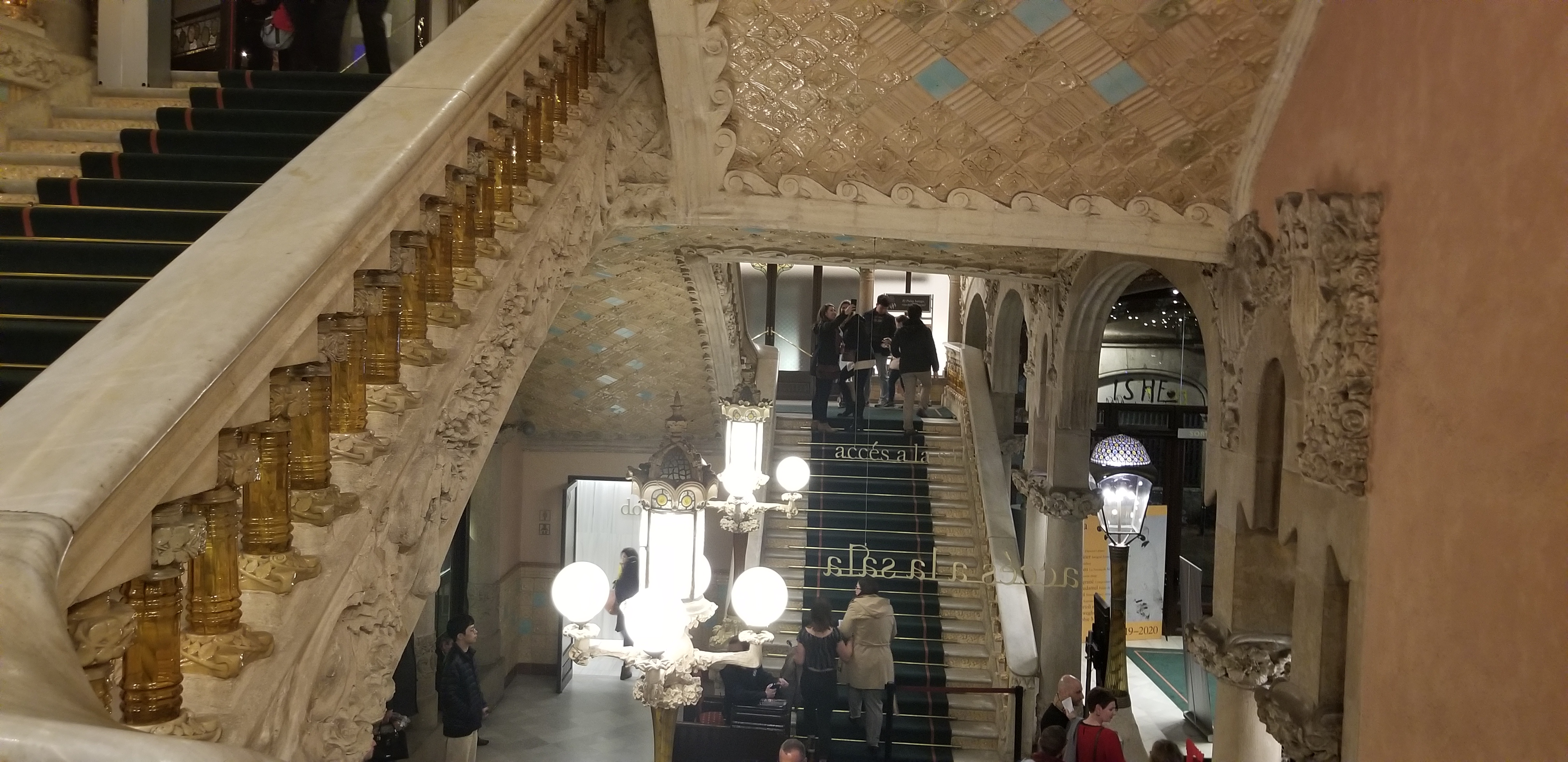 The interior of Palau de Musica Catalana