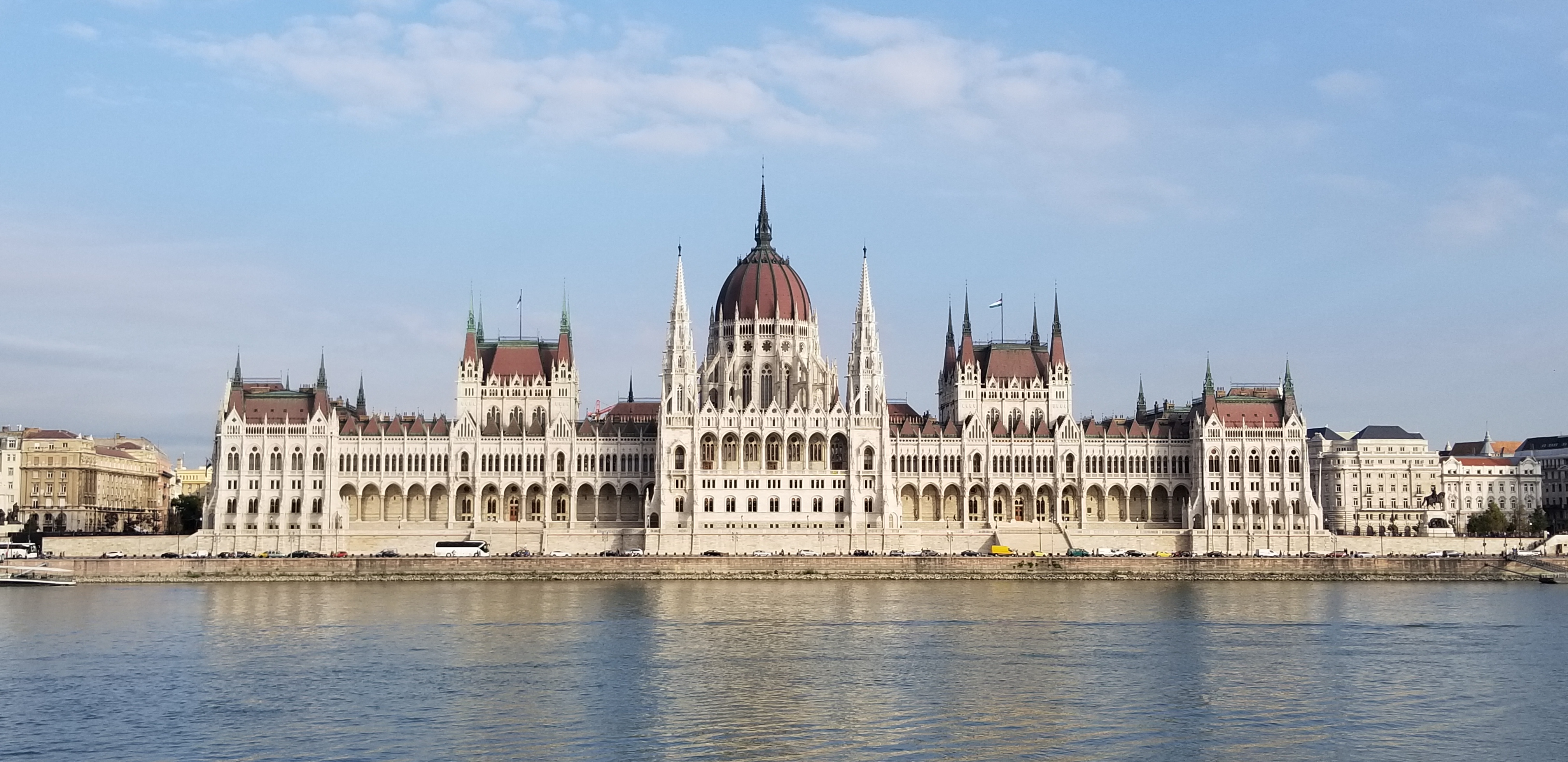 Parliament Building in Budapest from across the Danube