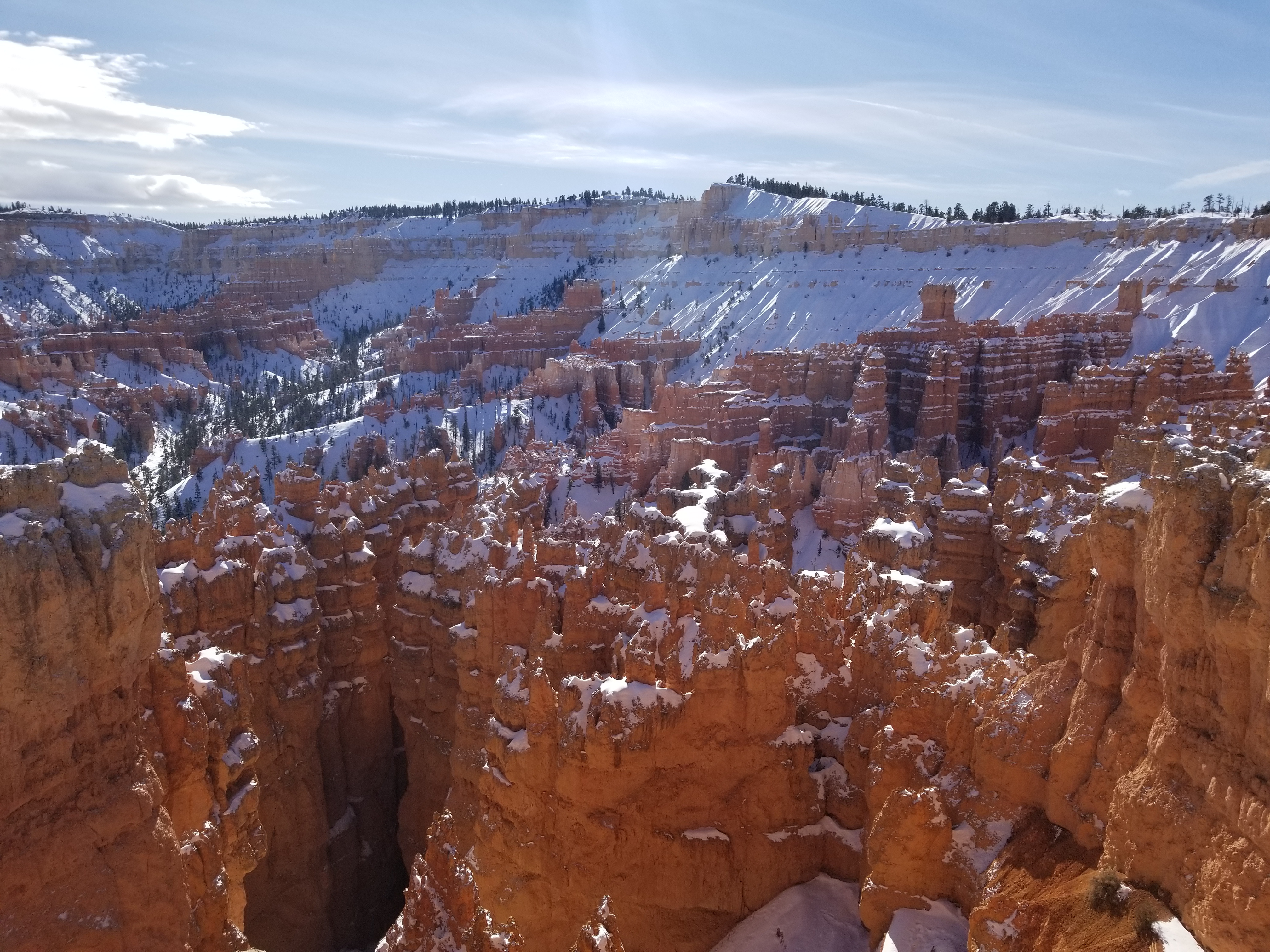 The view from the rim of Bryce Canyon National Park