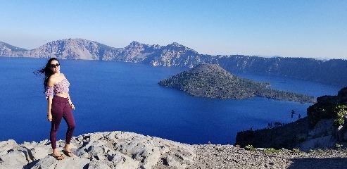 Crater Lake, Oregon. The water really is this blue.