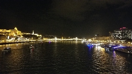 Budapest at night.