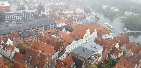 Lübeck from a church spire