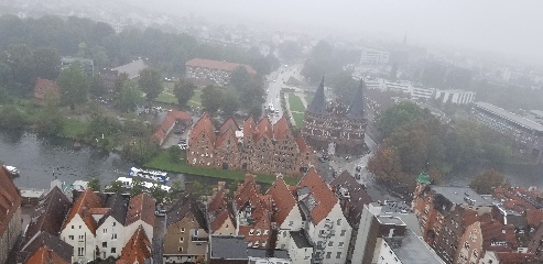 Lübeck from a church spire