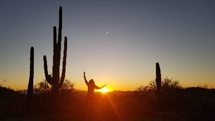 Trying to fit in with the Saguaros