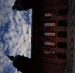 Stockholm City Hall at sunset