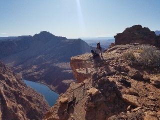 Views of the Colorado River from the top of Spencer Trail