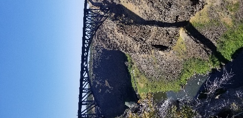 The road went over a pretty deep canyon on our drive from Mount Hood to Crater Lake