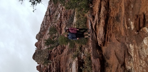 Awesome rock formations along the Canyon Overlook Trail in Zion NP