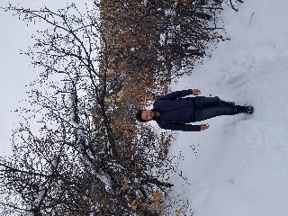 Snow hike at Black Canyon NP