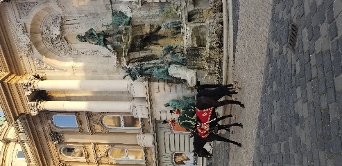 Mounted guards at Buda Castle