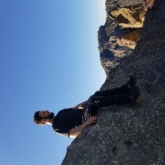 At the top of the Lost Mine Canyon trail in Big Bend National Park, TX