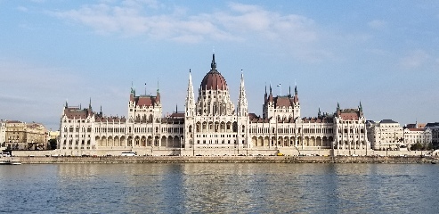 Parliament Building in Budapest from across the Danube