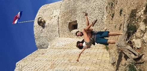 At a fort on the island of Hvar in Croatia