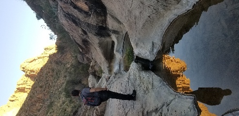 Hiking the Window Trail in Big Bend National Park.